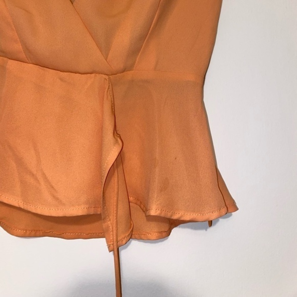 Superdown Orange Tie Top - Picture 4 of 5